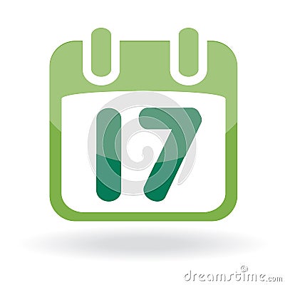 Calendar with date Vector Illustration