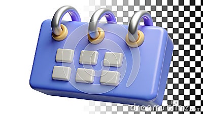 Calendar, date and schedule reminder png transparent image Generative AI Stock Photo