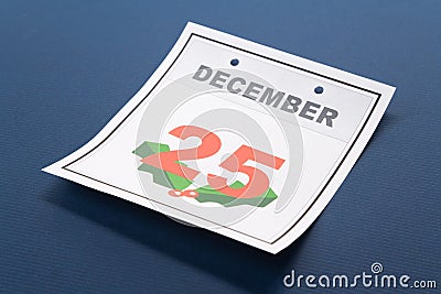 Calendar Day Christmas Stock Photo