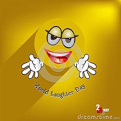 Happy World Laughter Day Vector Illustration