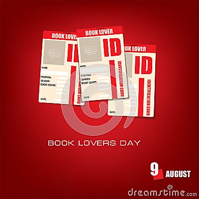 Book Lovers Day Vector Illustration