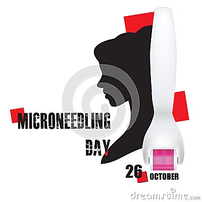 Happy Microneedling Day Vector Illustration