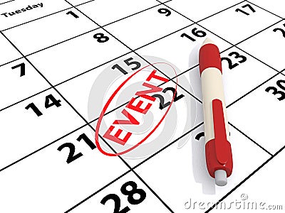 Calendar and event Stock Photo