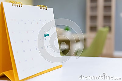 Calendar Event Planner is busy.calendar,clock to set timetable organize schedule,planning for business meeting or travel planning Stock Photo
