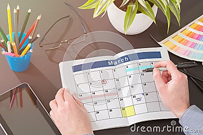 Calendar Events Plan Planner Organization Stock Photo