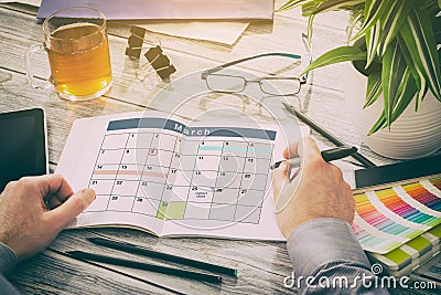 Calendar Events Plan Planner Organization Stock Photo