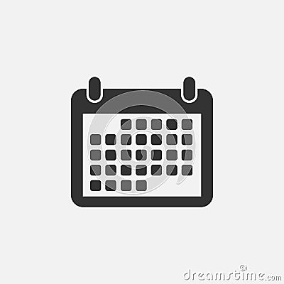 Calendar icon, date, agenda, month Vector Illustration