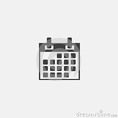 calendar icon vector Stock Photo