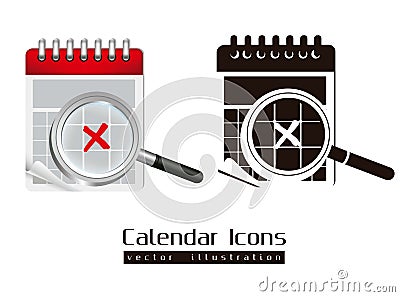 Calendar icons Cartoon Illustration