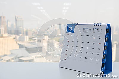 Calendar of January Stock Photo