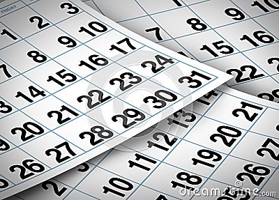 Calendar pages Stock Photo