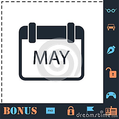 Calendar icon flat Vector Illustration