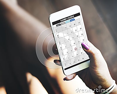 Calendar Planner Organization Management Remind Concept Stock Photo