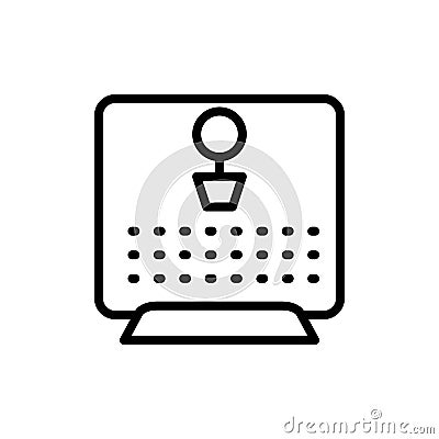 Calendar plant icon. Simple line, outline vector elements of almanac icons for ui and ux, website or mobile application Stock Photo