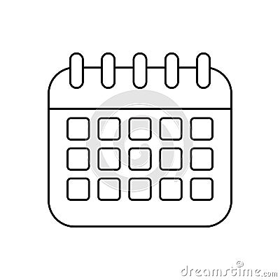 Calendar reminder date Vector Illustration