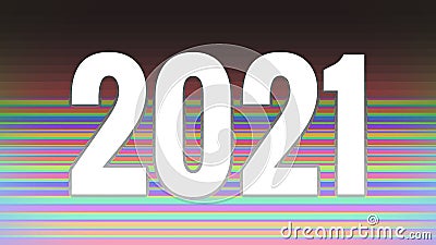 Calendar Simple Year 2021 Abstract Background Stock Photo