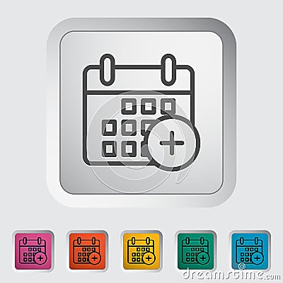 Calendar stroke icon Vector Illustration