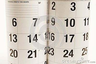 Calendars Stock Photo