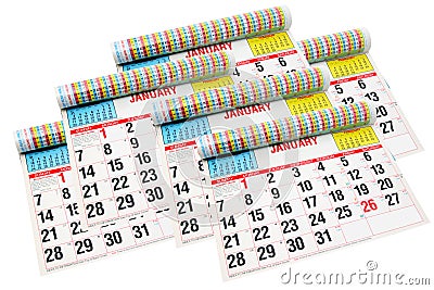 Calendars Stock Photo