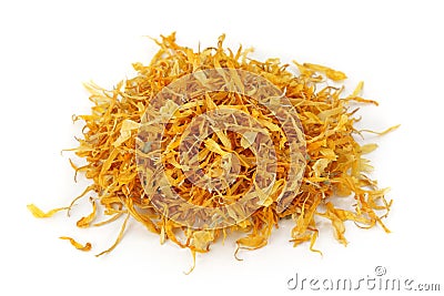 Calendula flower tea Stock Photo