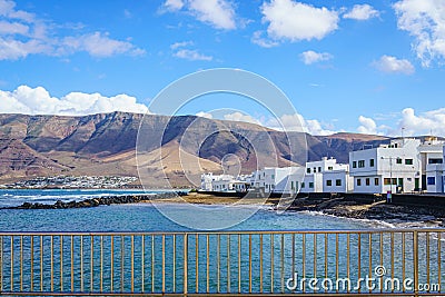 Caleta de Famara, Lanzarote Island. Balearics. Spain. Stock Photo