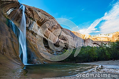 Calf Creek Falls, Calf Creek Canyon, Grand Staircase-Escalante N Stock Photo