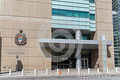 Calgary Courts Centre, Calgary Alberta Editorial Stock Photo