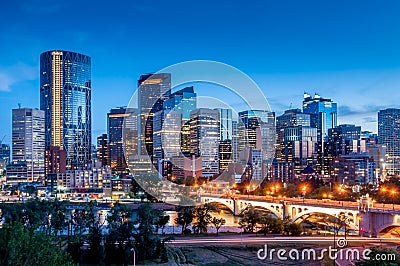 Calgary Skyline Stock Photo