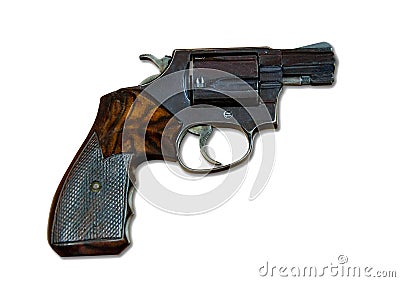 .38 Caliber Revolver Stock Photo