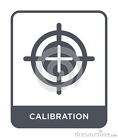 calibration icon in trendy design style. calibration icon isolated on white background. calibration vector icon simple and modern Vector Illustration