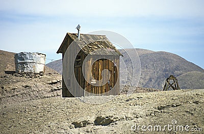 Calico Ghosttown - cabin Stock Photo