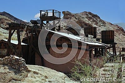 Calico a historic silver mining town in California Editorial Stock Photo