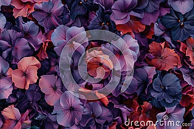 A calico texture background features a rough, yet charmingly rustic surface with small, floral patterns Stock Photo
