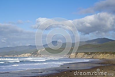 California Beach landscape Stock Photo