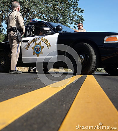 California Highway Patrol Editorial Stock Photo