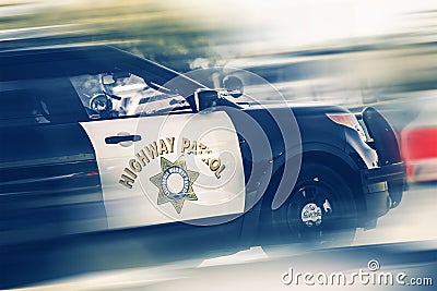 California Highway Police Stock Photo