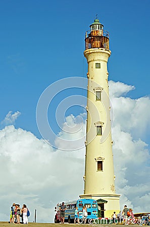 California Lighthouse (Aruba) Editorial Stock Photo