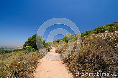 California Mountain trail Stock Photo