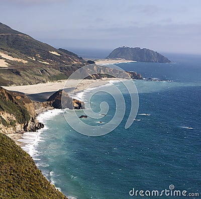 California Pacific Ocean Coast Stock Photo