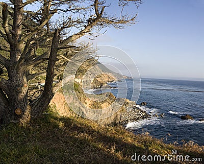 California Pacific Ocean Coast Stock Photo