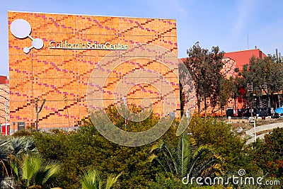 California Science Center Museum (ScienCenter) located at 700 Exposition Park Dr., Los Angeles Editorial Stock Photo