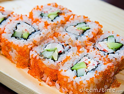 California sushi rolls Stock Photo