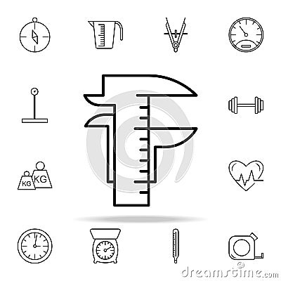 caliper icon. Measuring Instruments icons universal set for web and mobile Stock Photo
