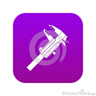 Calipers icon digital purple Vector Illustration