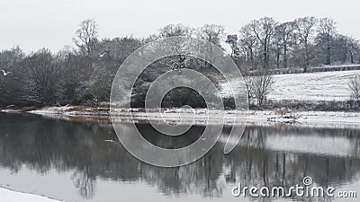 Calke reservoir Stock Photo