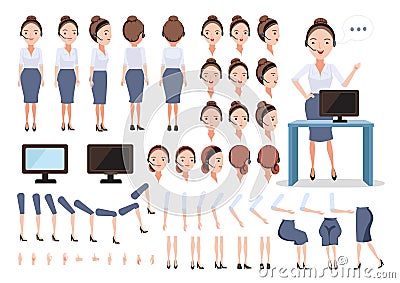 Call center Vector Illustration