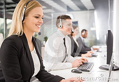 Call center Stock Photo