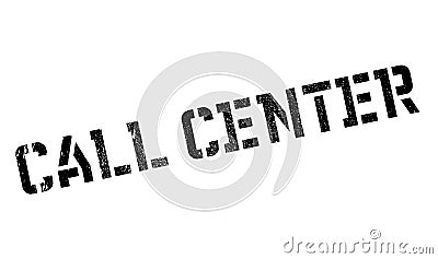 Call Center rubber stamp Stock Photo