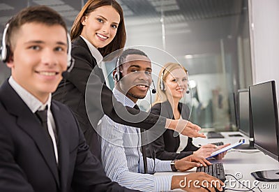 Call center Stock Photo