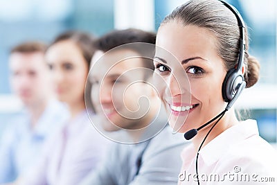 Call center team Stock Photo